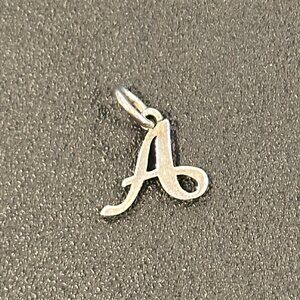 James Avery Script Initial “A" Charm, Sterling Silver